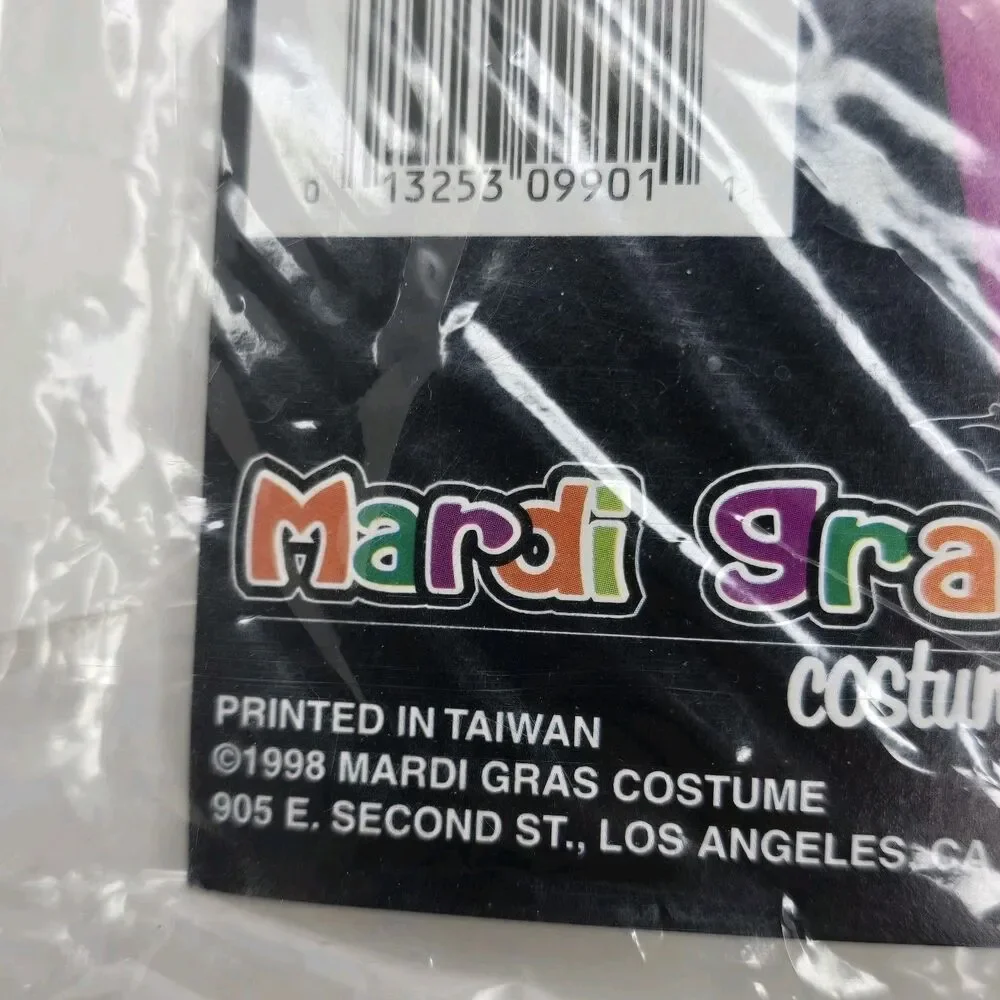 Vintage 1998 Mardi Grad Costumes Toddler Baby Bonnet Set Cat Size Toddler 3-4